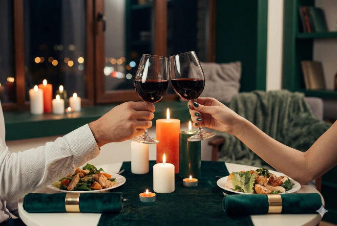 Интимна вечеря вкъщи